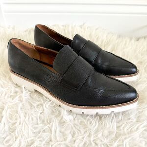 Franco Sarto Draco Sport Loafers - Black Leather | Size 9